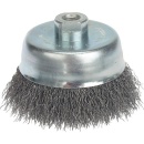 Brosse boisseau Lessmann fil dacier ondulé 0,35 mm...