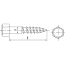 Sechskant-Holzschrauben A2 8 x 70 VPE 100 057128 70 NEU