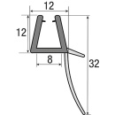 Hüppe afvoerprofiel compleet 1 stuk voor 8mm glas...