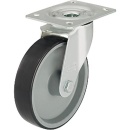 Blickle swivel castor with polyurethane tread, plate size...