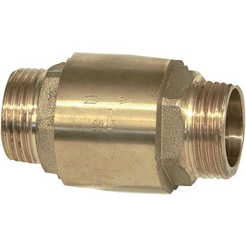 Brass check valve with male thread 11/4 X male thread 11/4 type 8 NEW