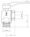 Aalberts Gaszähler-Kugelhahn 1"" - Modell...