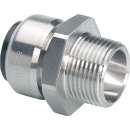 Aalberts stainless steel plug fitting transition nipple...