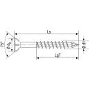 Tornillo avellanado SPAX WIROX con cabeza avellanada para fresar y rosca parcial ø 4,5 x 45 mm, PU 200 piezas 4003530168505 NUEVO