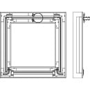 UPMANN Alu-Star inspection door with safety catch and 12.5mm GK panel installation dimension 600x600mm 20380 NEW