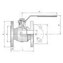 BEE Flanschkugelhahn aus Edelstahl PN 16 Typ 76 E DN 50 Nachfolgemod. 71E Kugel Edelstahl Neu