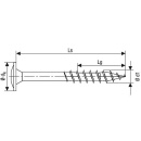 SPAX Vis à tête plate WIROX filetage partiel T - STAR Plus ø 10,0 x 280 mm, 25 pièces 4003530245916 NOUVEAU