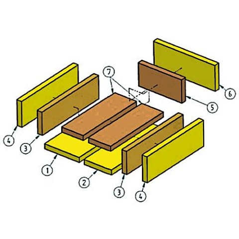 Insulating stone lower right for EVENES Eventura HVL 20-30 New