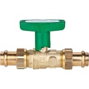 HS System ball valve Uniwater, with drain, 2x Viega...