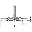 Lessmann round wire brush Ø 75 mm with 6 mm shaft,...