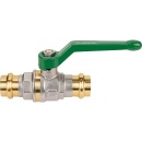 EFFEBI brass ball valve press fitting with aluminium hand...