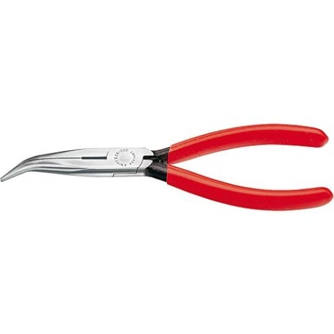 KNIPEX pince à bec plat avec lame polie revêtue de plastique 40° mâchoires coudées longueur 200mm 26 21 200 NOUVEAU