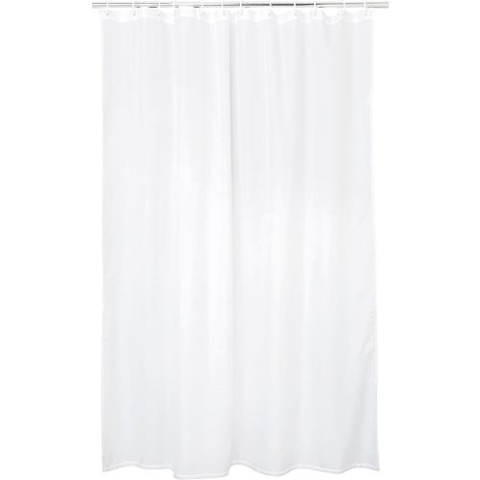 Shower Curtain EGZONA Snow White 1800x2000 mm 12 Eyelets 4937114305 NEW