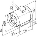 Helios MultiVent MV 160 Wentylator rurowy 160 mm 6054 NOWOŚĆ