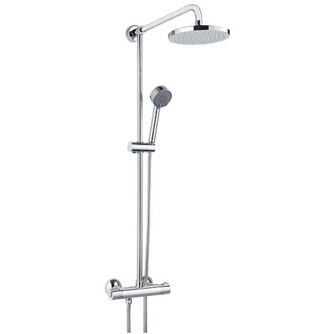 heinrichschulte douchesysteem Ascona handdouche, hoofddouche Ø 200 mm en thermostaat chroom Z034647-00010 NIEUW