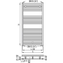 fondital Aluminium-Handtuchheizkörper Typ Cool 1160/450, RAL 9010 NEU