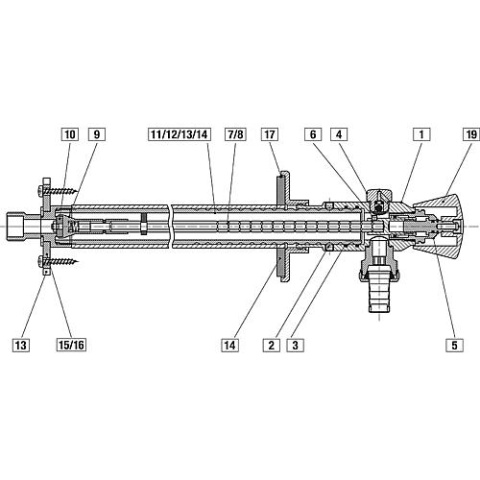 Bidon IV Nil de la livraison : raccord 1/2"", sortie 3/4"" 7005/90K 7005/90K NEUF