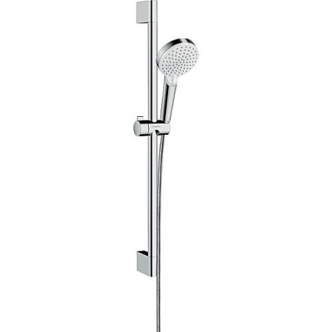 hansgrohe shower set Crometta Vario/Unica 650 mm, 2 spray types Ø 100 mm white/chrome-plated NEW