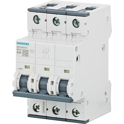 Siemens automaat Siemens, 10KA, 3-polig, B10A, 5SY4310-6 5SY4310-6 NIEUW