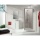 Corner shower cabin Hüppe Alpha 2 2x swing door + 1x side panel 975-1020mm/775-800mm New