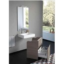 Evenes Juego de muebles de baño Elida Lavabo y mueble de tocador con asiento, olmo claro NUEVO