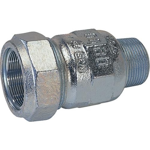 conector de abrazadera de fundición maleable gebo con AG gas PN 4, agua PN 10, tipo A 1/2"" (21,3)* 01.150.00.01 NUEVO