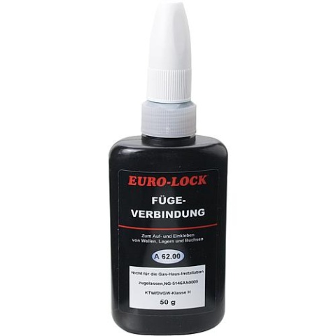 EURO-LOCK Joint pour tuyaux et filetages haute résistance (DVGW) A 62.00, 50g flacon doseur A62.00-50D-12 NOUVEAU