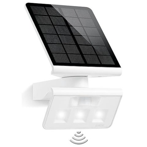 Steinel Sensor LED Light XSolar L-S biały, kąt wykrywania 140°, neutralne białe światło, akumulator 671006 NOWOŚĆ