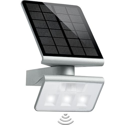 Steinel Sensor LED Light XSolar L-S zilver,140° detectiehoek, neutraal wit licht, oplaadbare batterij 671013 NIEUW