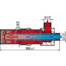 Intercambiador de tubos Sunex RWCX para circulación de agua caliente sanitaria VA,11/2 x 1/2, 790mm Nuevo