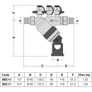 Desconector Ba tipo 580040, DN15 (1/2"") ET...