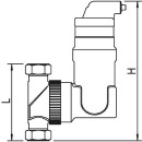 SPIROTECH Microbubbel luchtafscheider Spirovent RV2, 28mm klemaansluiting, universeel UA028W NIEUW