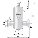 SPIROTECH Separador de aire Spirovent DN65 Diseño...