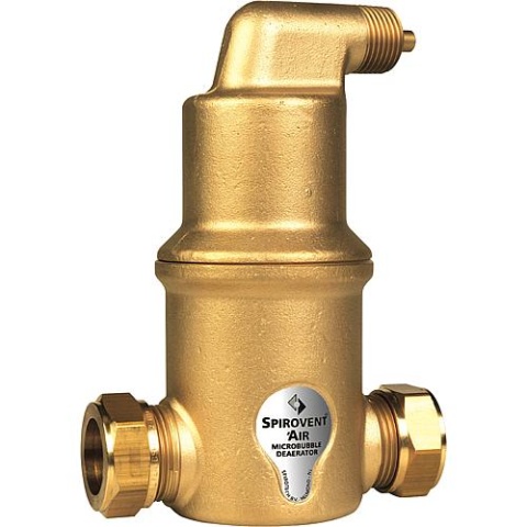 Separator mikropęcherzyków powietrza SPIROTECH Spirovent, DN20(3/4"") IT, poziomy AA075 NOWOŚĆ