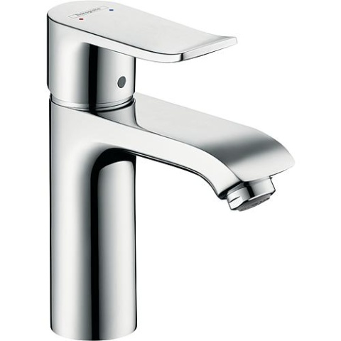 hansgrohe Metris 110 mezclador de lavabo, proyección de 116 mm, cromo, posición central fría 31121000 NUEVO