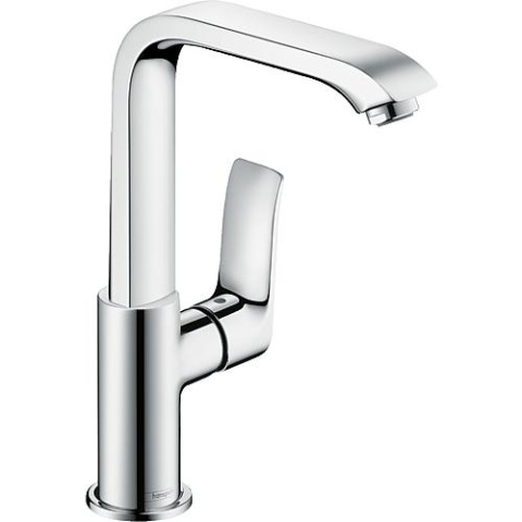 hansgrohe Metris 230 basin mixer 155 mm projection chrome Swivel spout Push-Open outlet 31187000 NEW