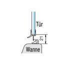 Dichtprofil 8868KUO Gebogen 1190 mm  für 1/4-Kreis NEU