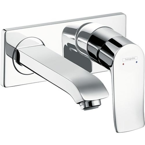 hansgrohe Metris miscelatore per lavabo a parete 225 mm proiezione cromo 31086000 NUOVO