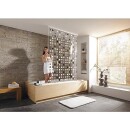 Evenes Design Corner Ensemble de stores de douche EMAGA Store de douche gris, 100% Vinyle 1320x560 mm Nouveau