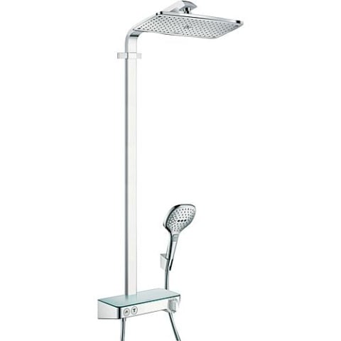 hansgrohe Système de douche Raindance Select E 360 Douche à main, douche de tête 360x190 mm et thermostat chromé 27288000 NOUVEAU