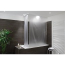 Evenes Design Corner Ensemble de stores de douche EMAGA Store de douche Lait, 100% Vinyle 1320x560 mm Nouveau