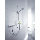 hansgrohe zestaw termostat prysznicowy Croma 100 drążek prysznicowy 900 mm, słuchawka prysznicowa Ø 100 mm i wąż prysznicowy chrom 27085000 NOWOŚĆ