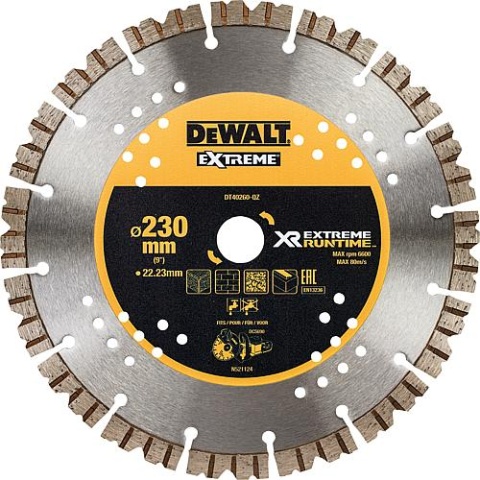 DeWalt Disco da taglio diamantato XR Extreme Runtime 230x22,23mm NUOVO