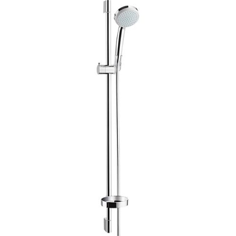 hansgrohe Set de douche Croma 100 Vario 900 mm, 4 types de jets Ø 100 mm chrome 27771000 NOUVEAU