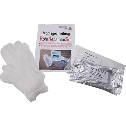 Koch pijpreparatieset - Set 2: beschermend verband50x3600mm, beschermende handschoenen, montagea NIEUW