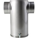 Silencer stainless steel T-shape with removable base...