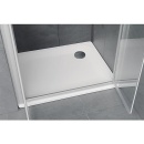 Egale douchebak EDURA wit, BxHxD: 1400x40x900mm, geëmailleerd staal 3,5mm NIEUW