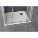 Egale douchebak EDURA wit, BxHxD: 1400x40x900mm, geëmailleerd staal 3,5mm NIEUW