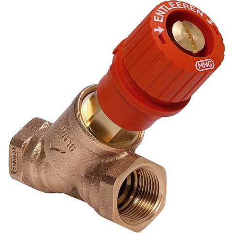 Resideo lijnregelafsluiter Honeywell Kombi-3-Plus, V5000 DN40(11/2"")IG, rood NIEUW