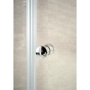 Cabine de douche dangle Hüppe Alpha 2 2x porte battante + 1x paroi latérale 875-920mm/775-800mm Nouveau